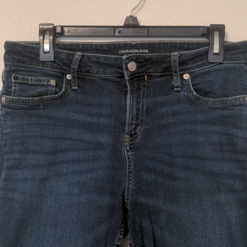 Calvin Klein Jeans Dark Blue Denim Jean Shorts - Picture 2 of 7